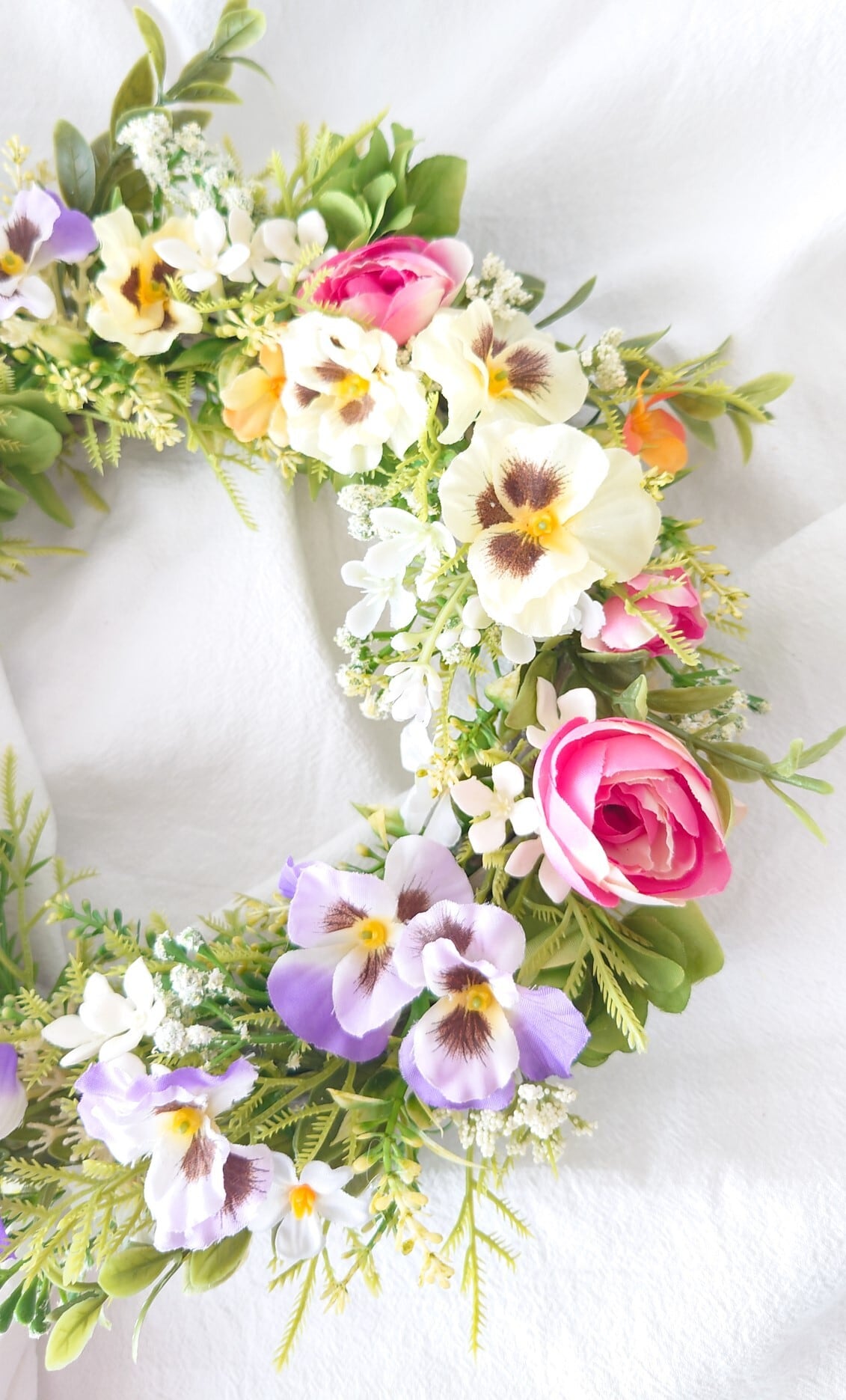 パンジーいっぱい！春の野原リース | flowerworks LUPINUS