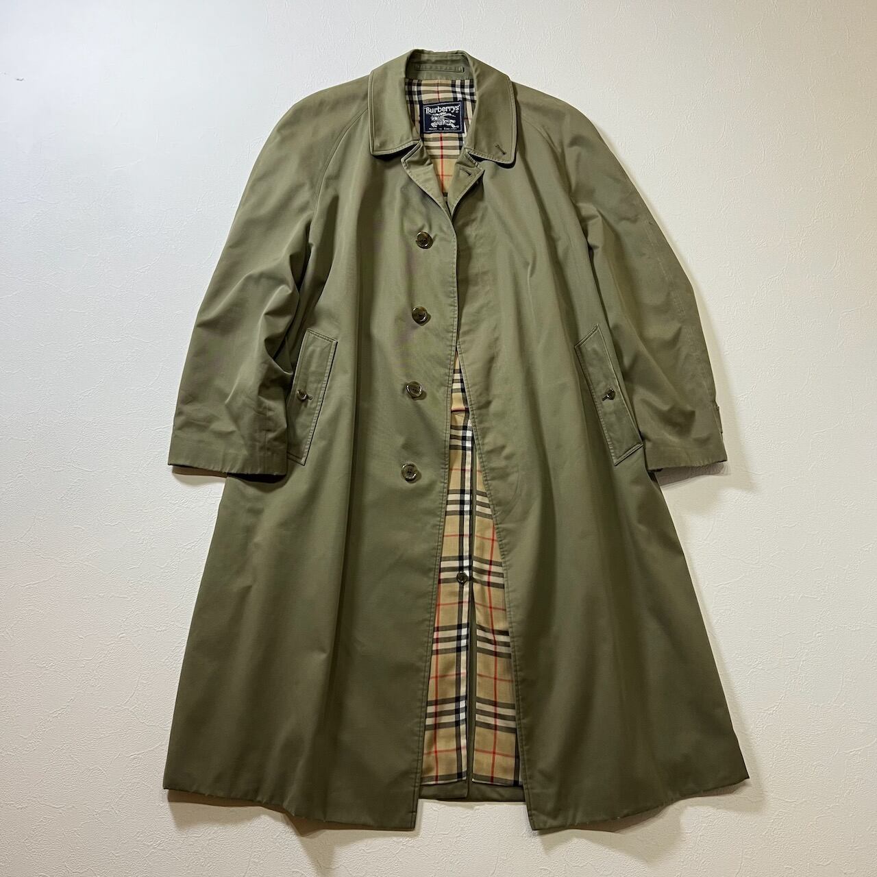ステンカラーコート バーバリー Burberrys ノバチェック コート 90s 希少】Burberrys バーバリーステンカラーコート ノバチェック90s