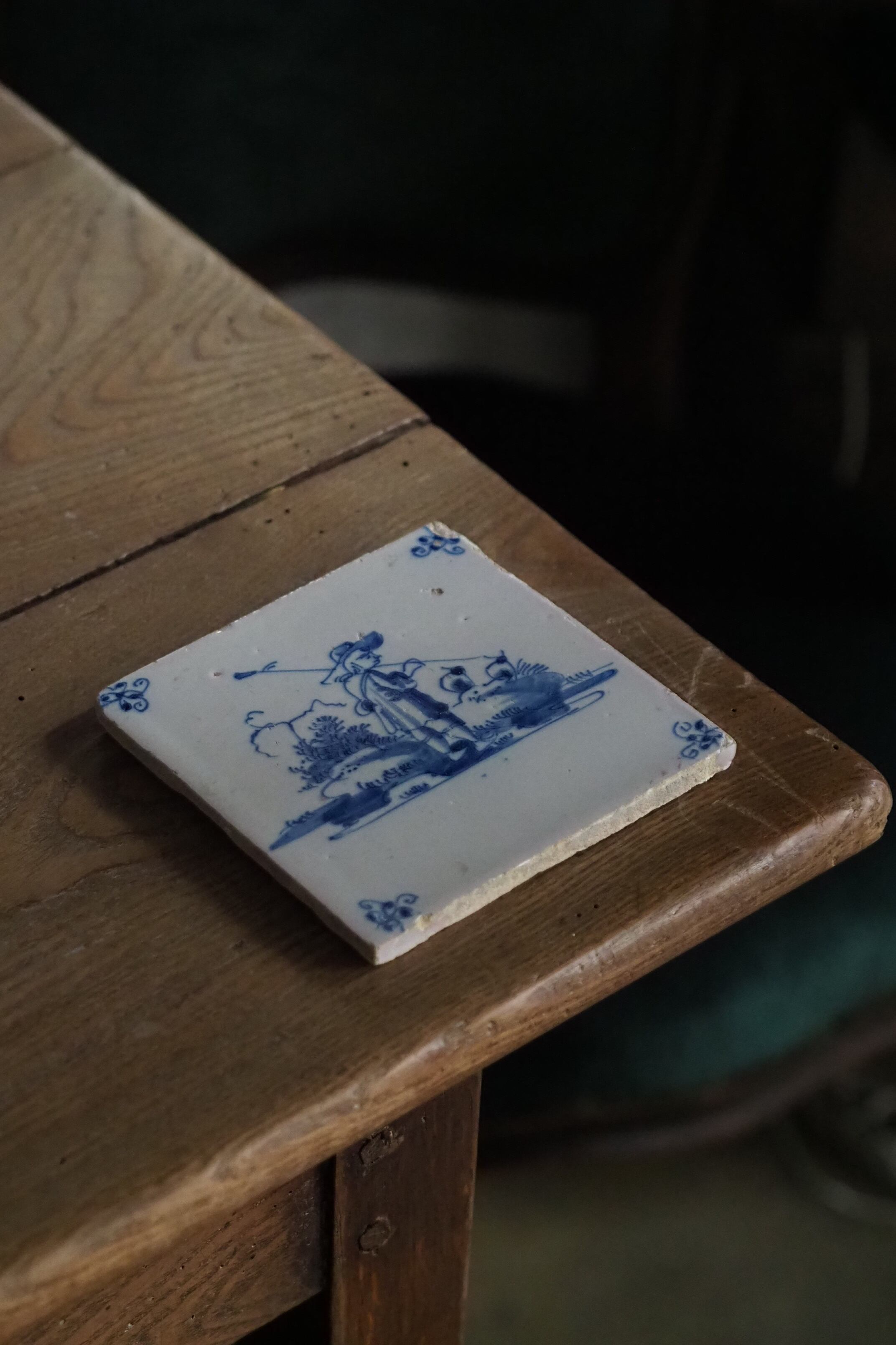 デルフトタイル 種子撒く人-antique delft tile | アンティーク