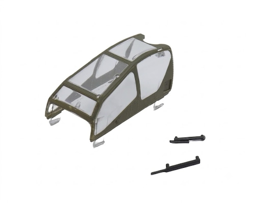 ◆RCERA C170 アパッチ  キャノピー（カラー：グリーン／グレー）【SC4001410】※ネオヘリでC170機体購入者さまのみ購入可