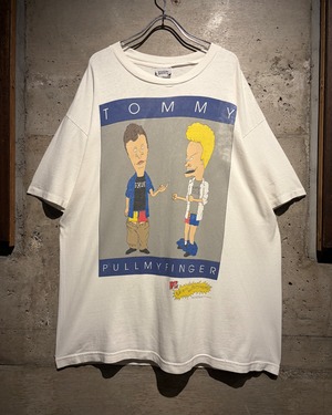 【Caka】90's “BEAVIS AND BUTT-HEAD” Parody Design Vintgae T-Shirt