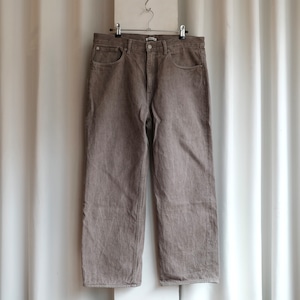 AURALEE 23AW BROWN DENIM PANTS