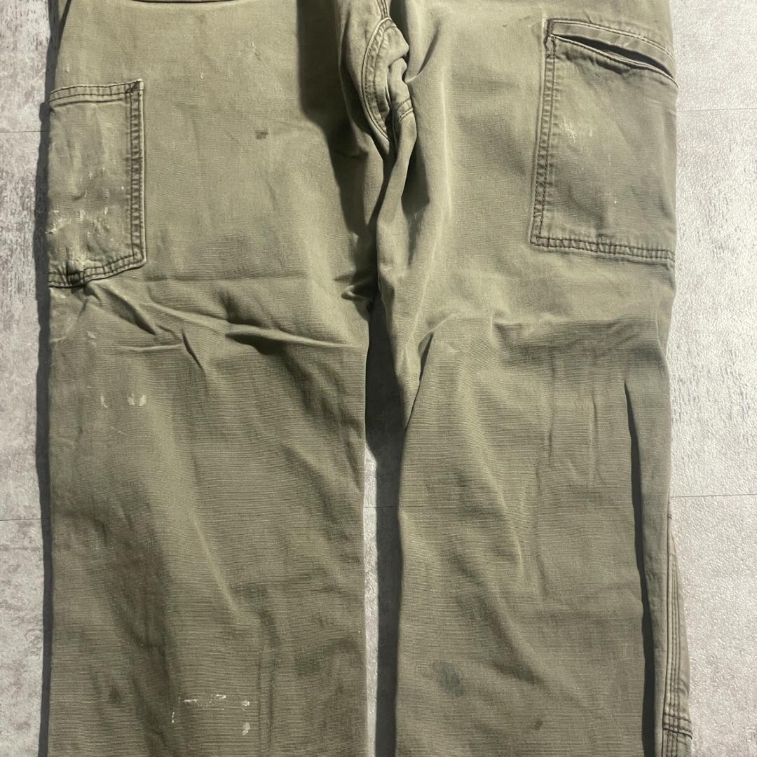 10s ニカラグア製 モスグリーン ダブルニー Carhartt 33×32 | ib2