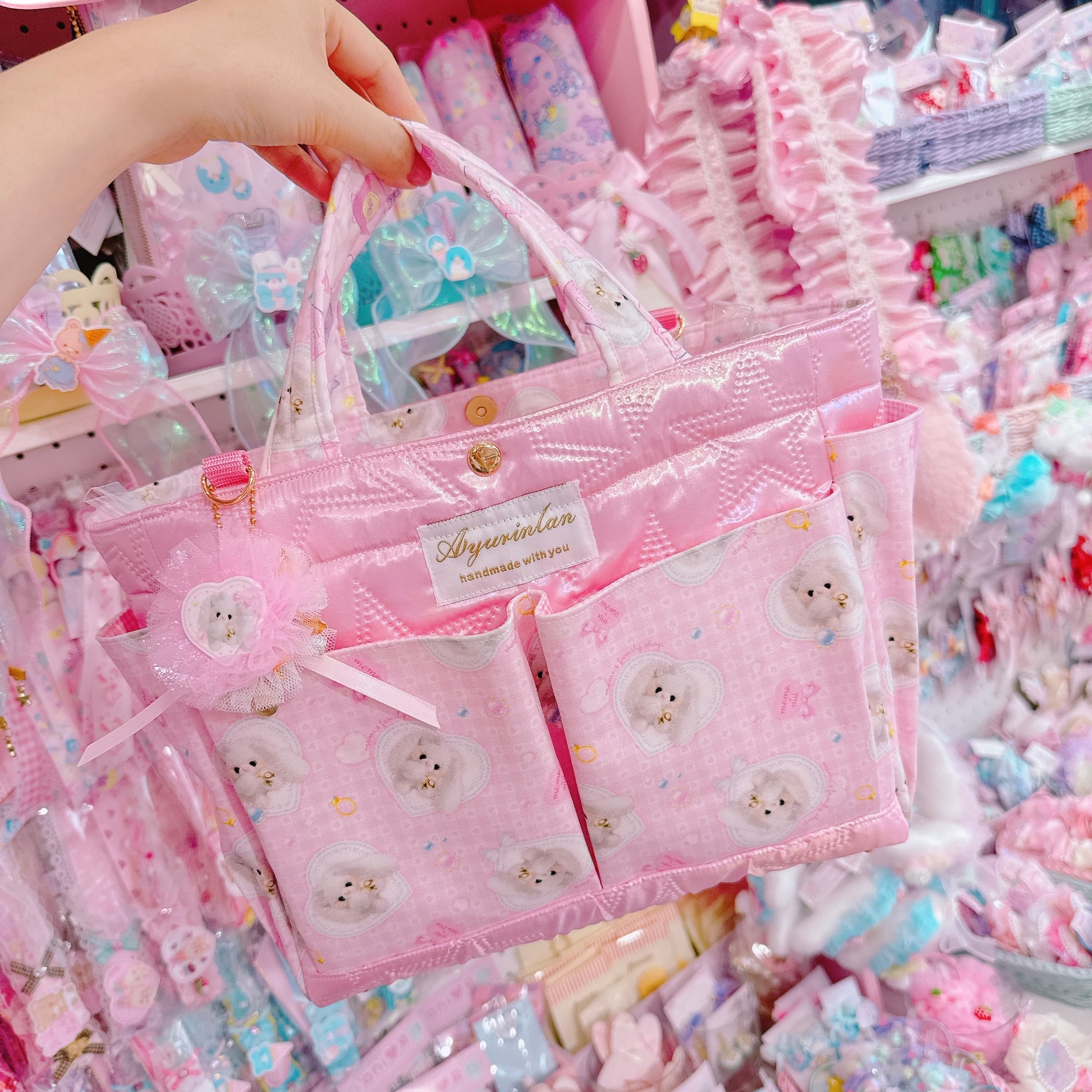 【D8】84-33ポケットいっぱい2wayトートバッグ(ショルダーひも別売)