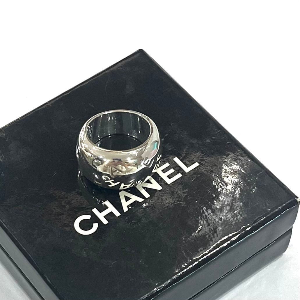 シャネルロゴ男性用リング CHANEL（シャネル） 12号 リング・指輪 ロゴ ヴィンテージ シルバー925