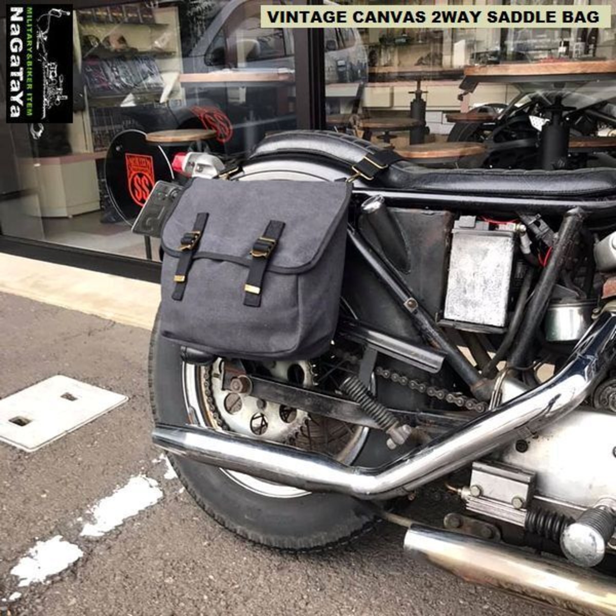 DIN MARKET ディーンマーケット 2WAY ビンテージキャンバス サドル 