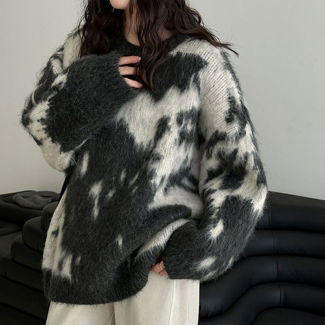 nuance pattern knit　j-0289