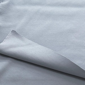 ★NY551◆1m◆スパンテレコリブニット生地◆サックスブルー