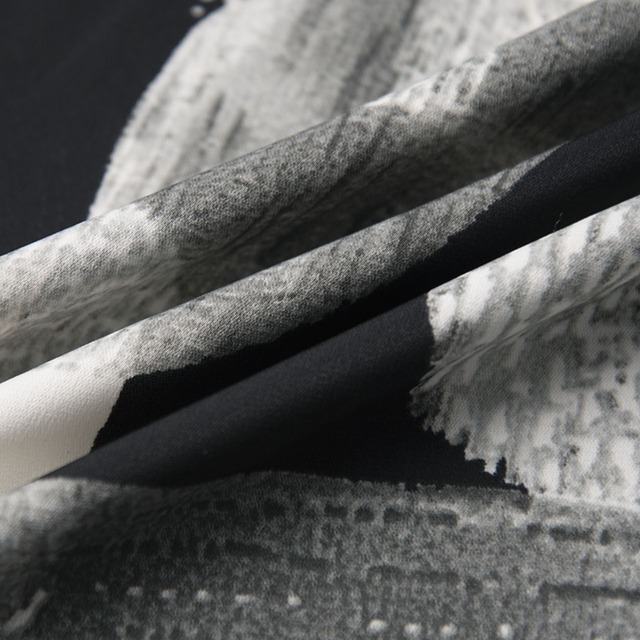 Abstract pattern sleeveless wide leg jumpsuit C1091