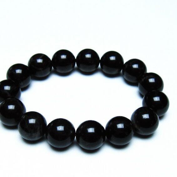 モリオン 黒水晶 ブレスレット 14mm 一点物 メール便可 [M便 1/10] 111-46327
