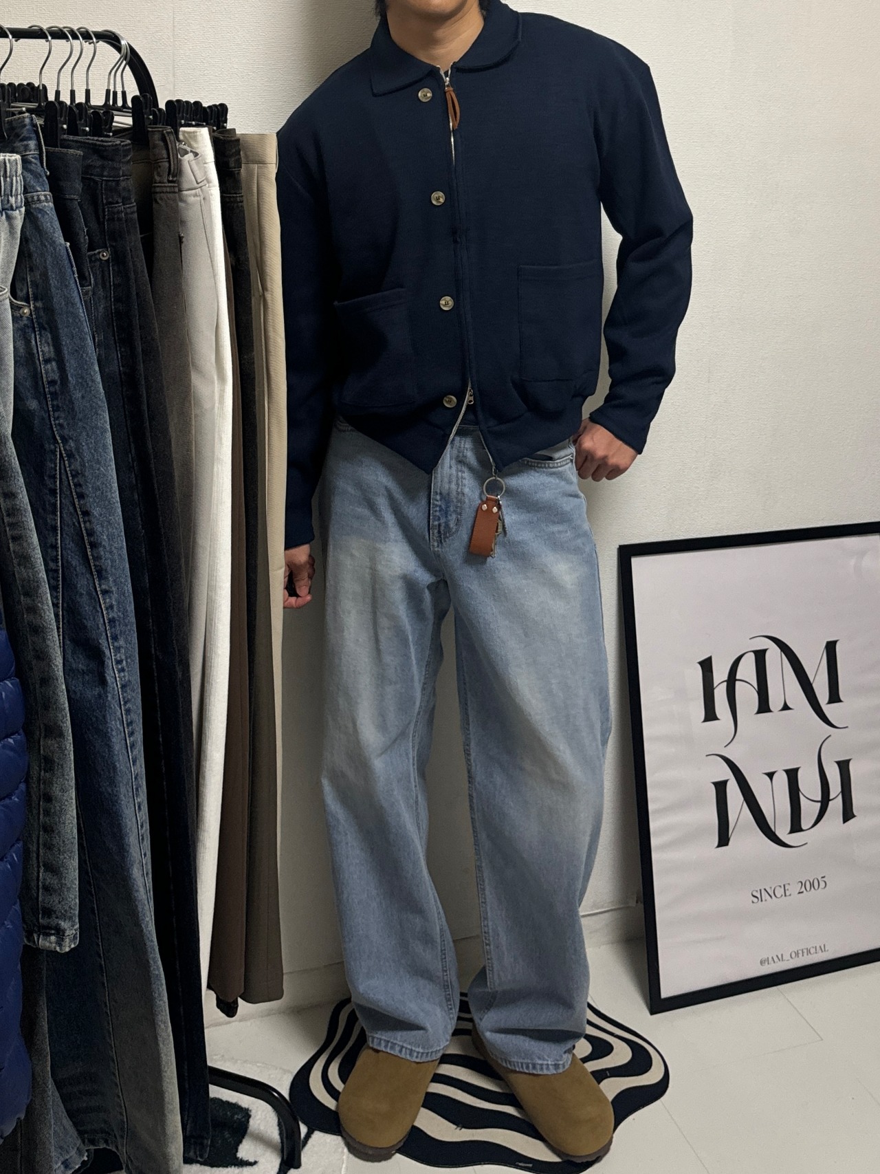 Vintage Washed Wide Denim (Light Blue) - 7