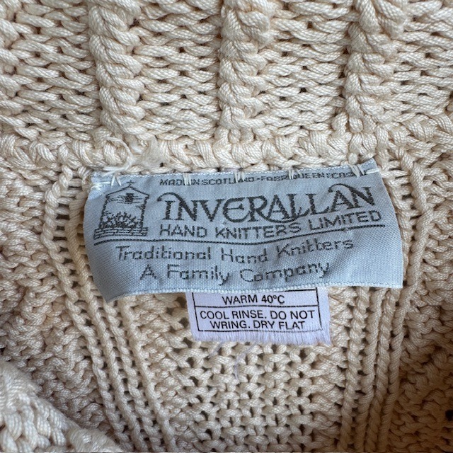 INVERALLAN フィッシャーマンニット コットン ハンドニット 画像7