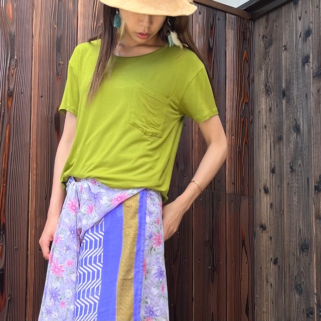 スパンデックスポケットTシャツ