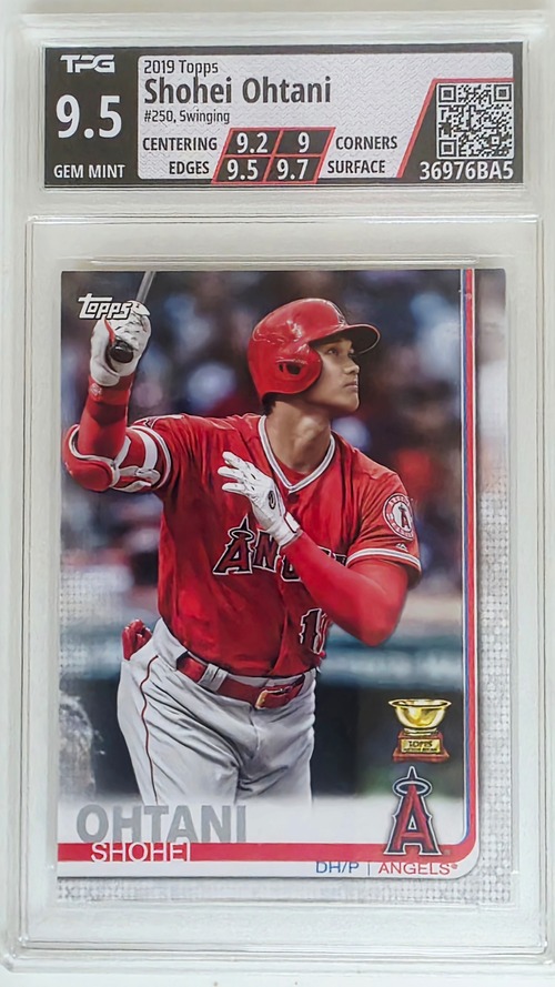 2019 Shohei Ohtani #250 Swinging TPG 9.5 Gem MT