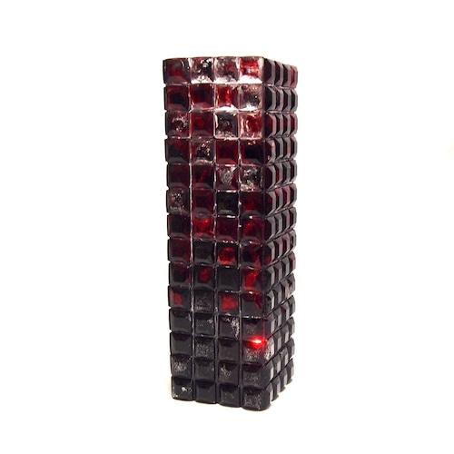 グラデーションフラワーベース・Gradation Flower Vase　BLACK×RED (L-size)