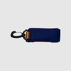 vibram light case (navy×orange) with orange glowing zip
