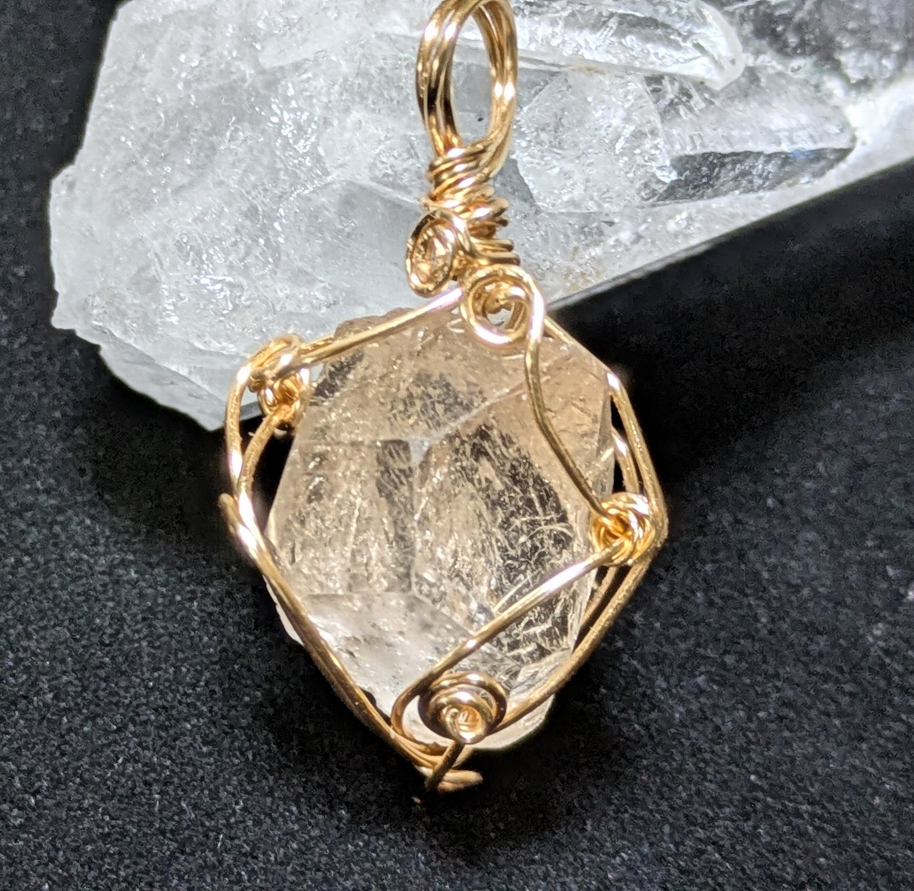 《希少!》ピンクゴールドトパーズ ペンダントトップ