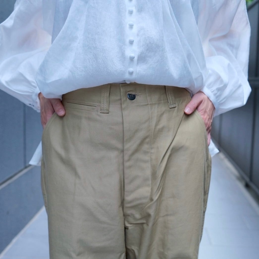 TUKI (ツキ) field trousers2 -khaki-(0182) | Debby