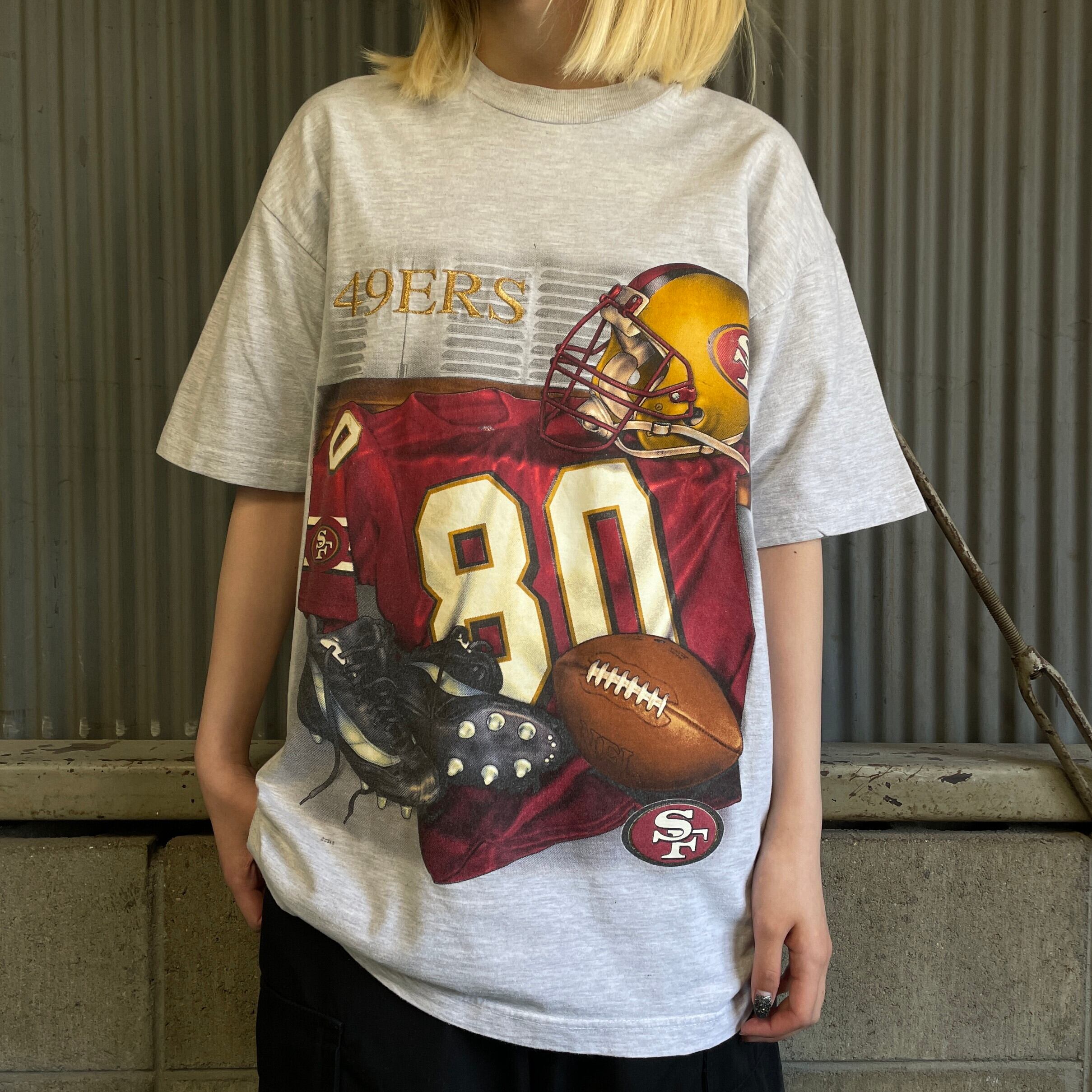 90年代 リー Lee SPORT NFL SANFRANCISCO 49ERS サンフランシスコフォーティナイナーズ スポーツプリントTシャツ メンズM ヴィンテージ /eaa319763