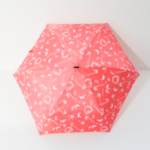 【WEB限定】葛飾北斎　折り畳み傘（晴雨兼用）　富嶽三十六景　ピンク
