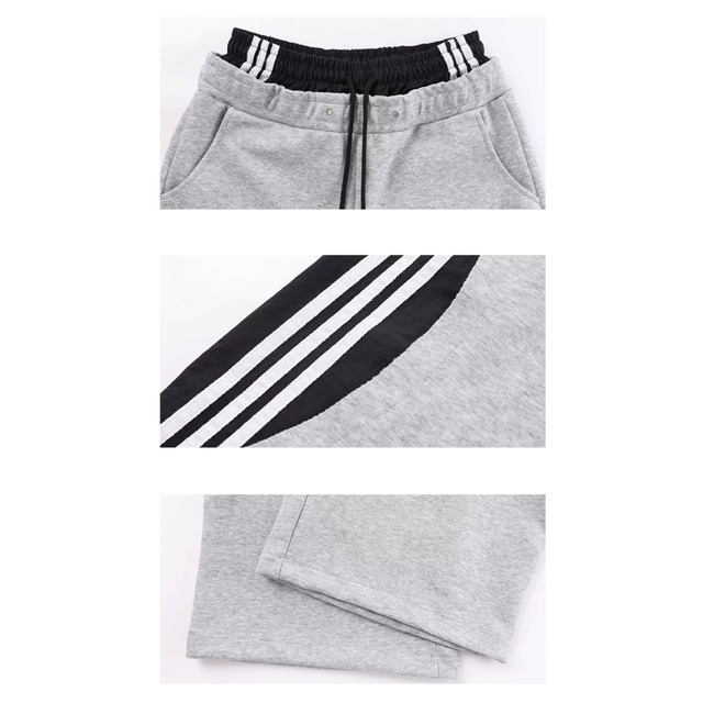 フェイクレイヤードサイドラインワイドパンツ 2col R02913