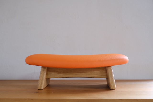 ゴイチ レザー オレンジ 座椅子