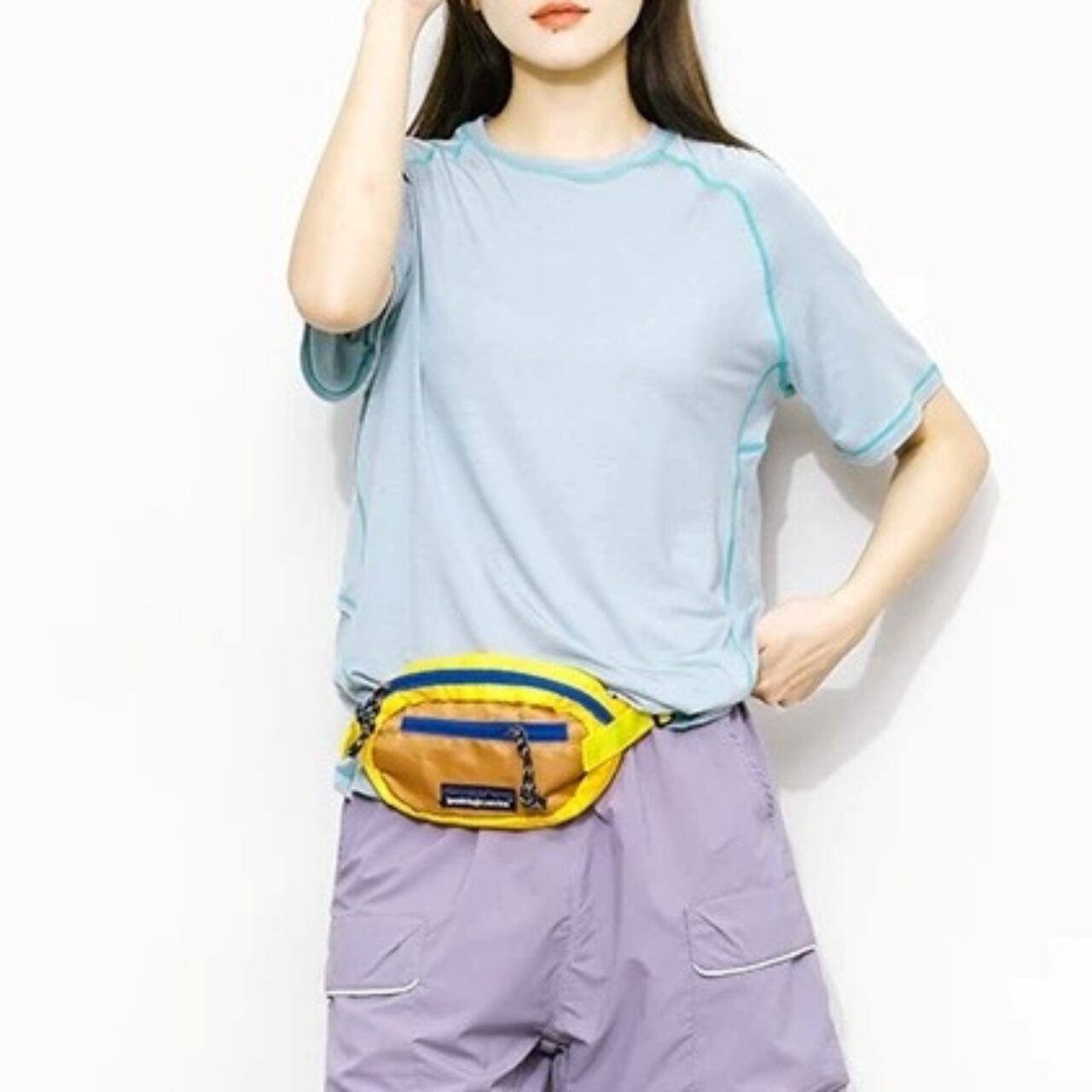 コントラストステッチラグランTシャツ C01388