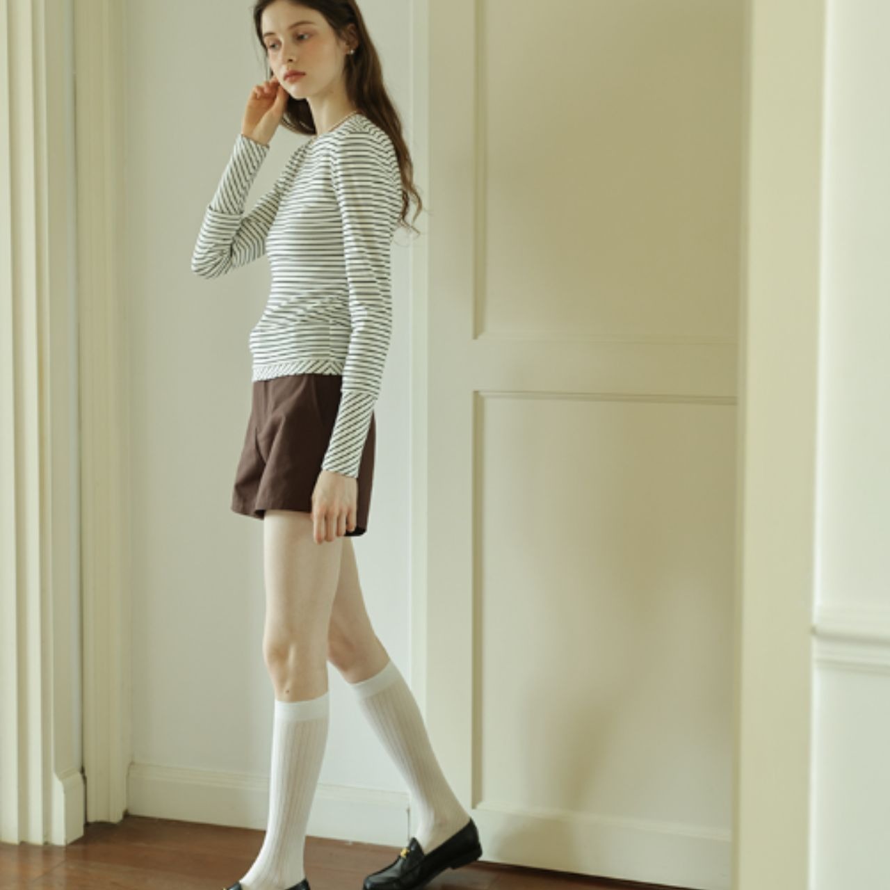 Parisien Rayé Long Sleeve Tee F0474