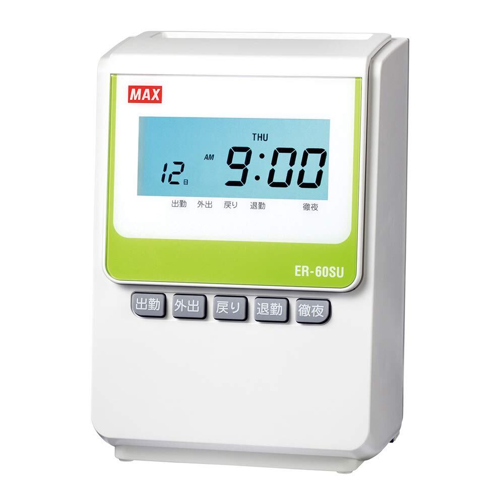 マックス　電子タイムレコーダー　ER-60SE ホワイト　【打刻専用】 マックス 電子タイムレコーダー ER-60SU ホワイト | geisha Cat*