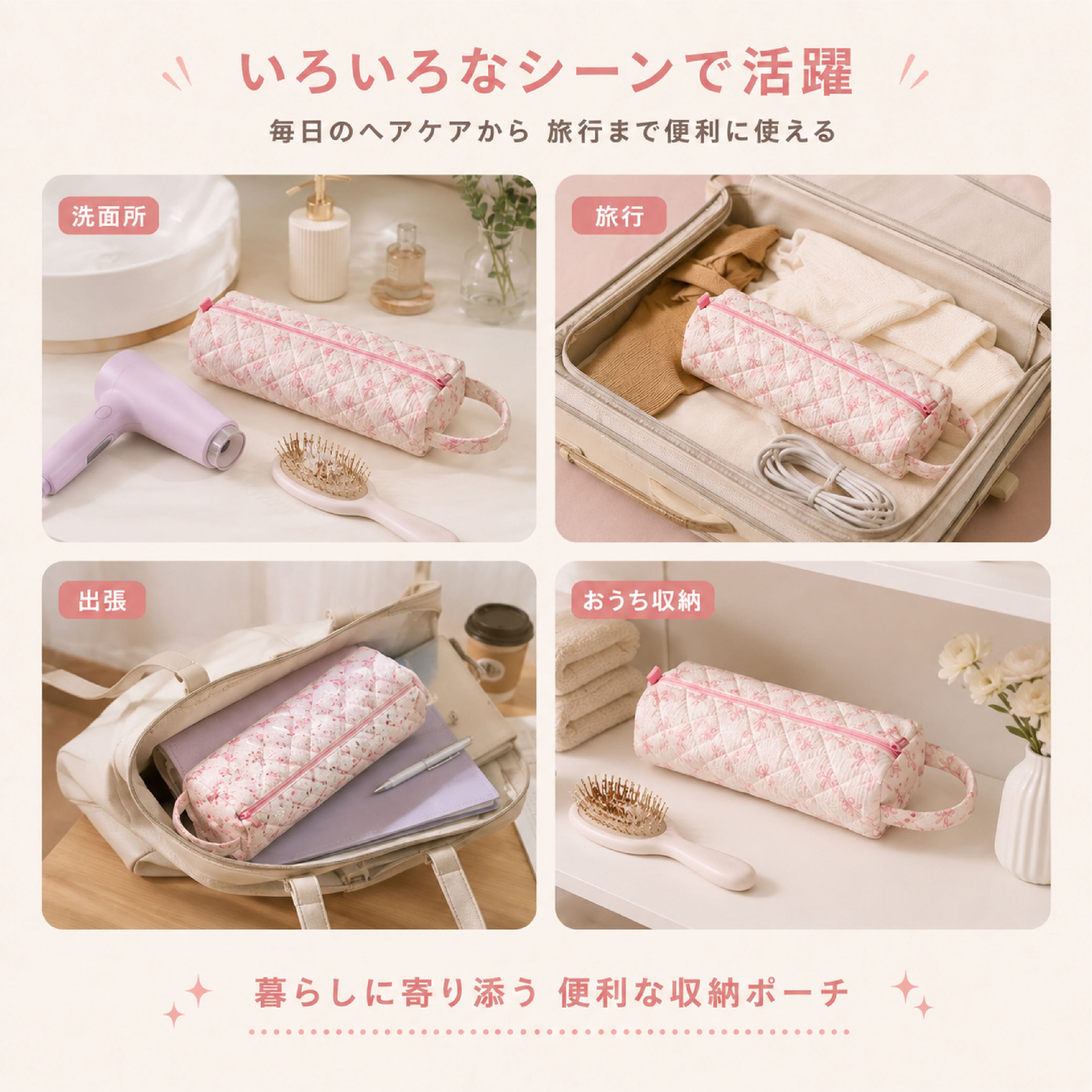 【今週限定値下げ】sev nano Furia 収納ポーチ付 HY 792 . ヘアアイロン収納ポーチ 耐熱収納ケース 持ち運び便利 コード
