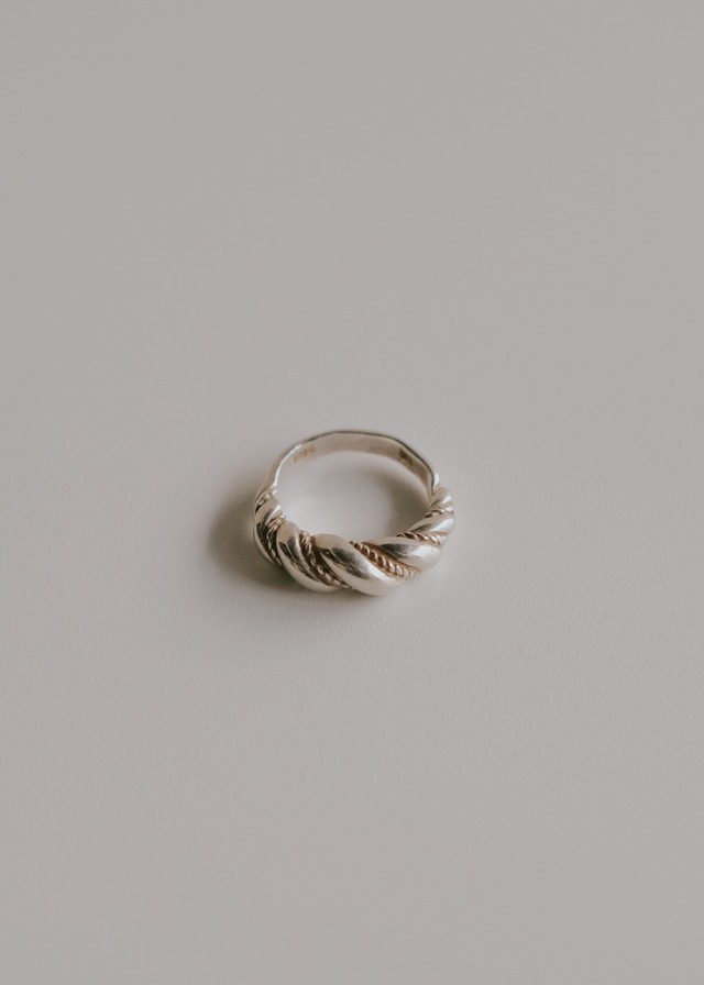 50-80's euro vintage rope twisted ring
