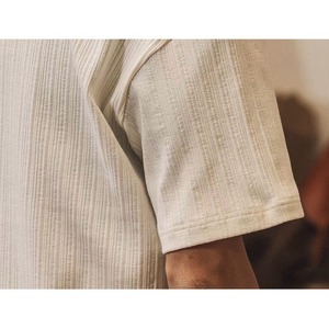 Textured polo chest pocket shirt 1403