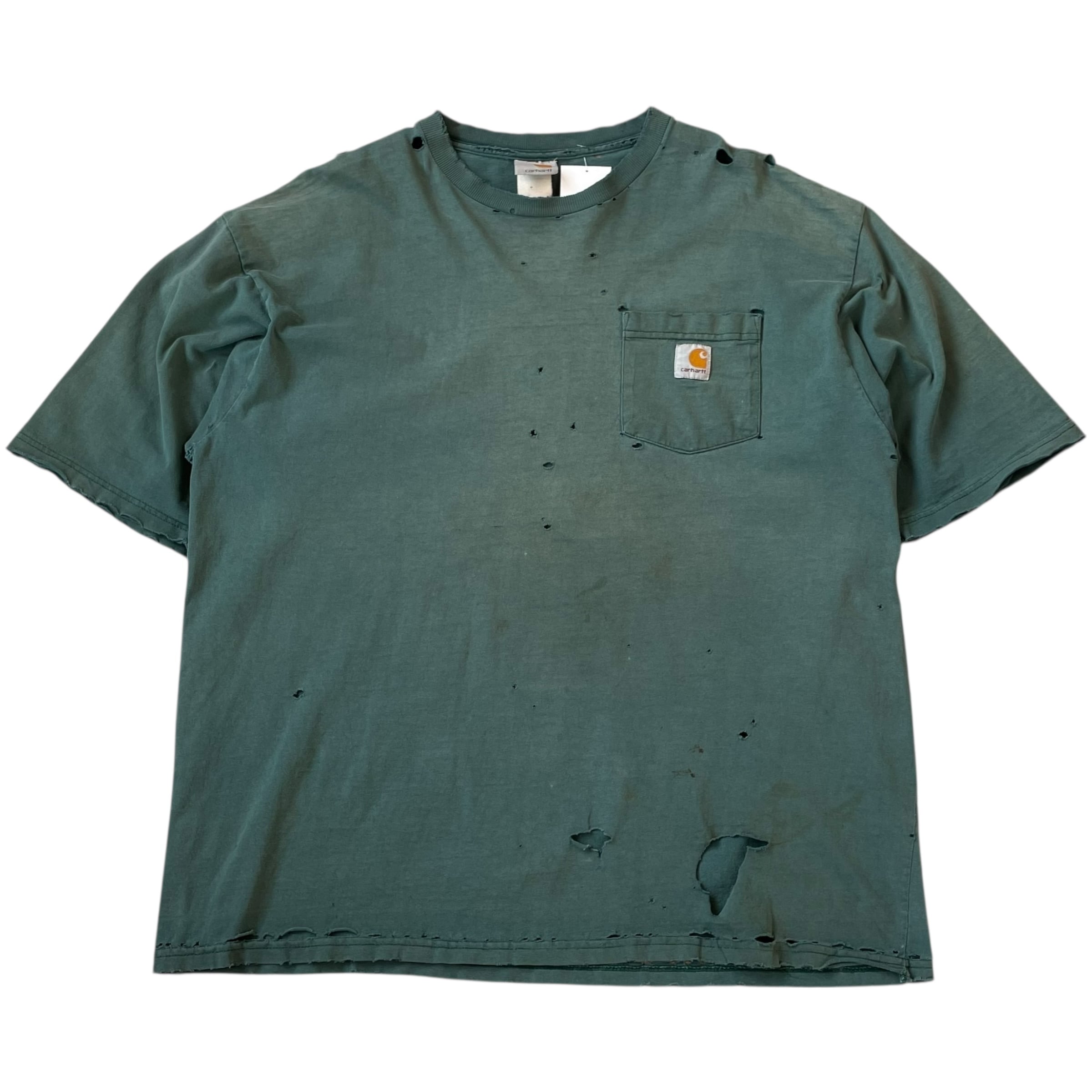 90s Carhartt "GREEN" pocket T-shirt