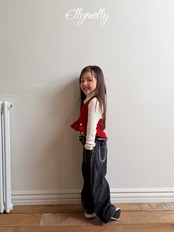 エリーモリー / ELLY MOLLY / ウールリブホルタータンクトップ / 韓国子供服 / キッズ / 26winter〖取寄〗*3~11号*