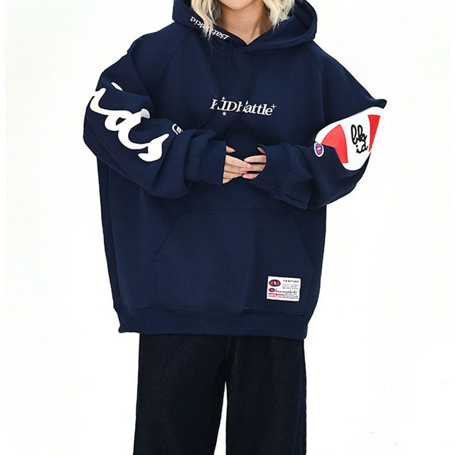 アームロゴスポーティーストリートパーカー 2col   R01728