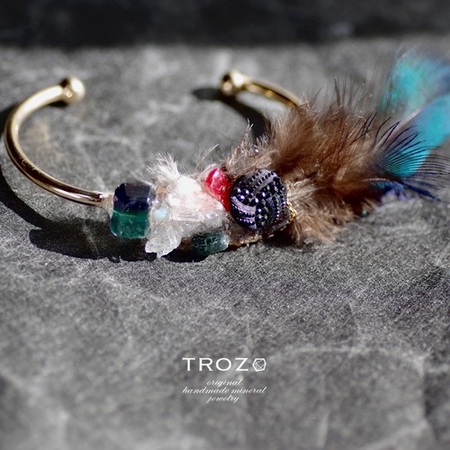 【009 Clow Collection】 Integration Bracelet 水晶 × トルマリン × オパール 鉱物原石 ブレスレット 天然石 アクセサリー