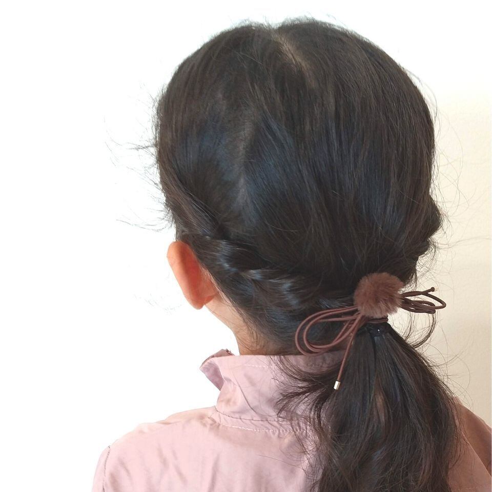 ファー付きゴムリボンヘアゴム | SUKHI by hapyject