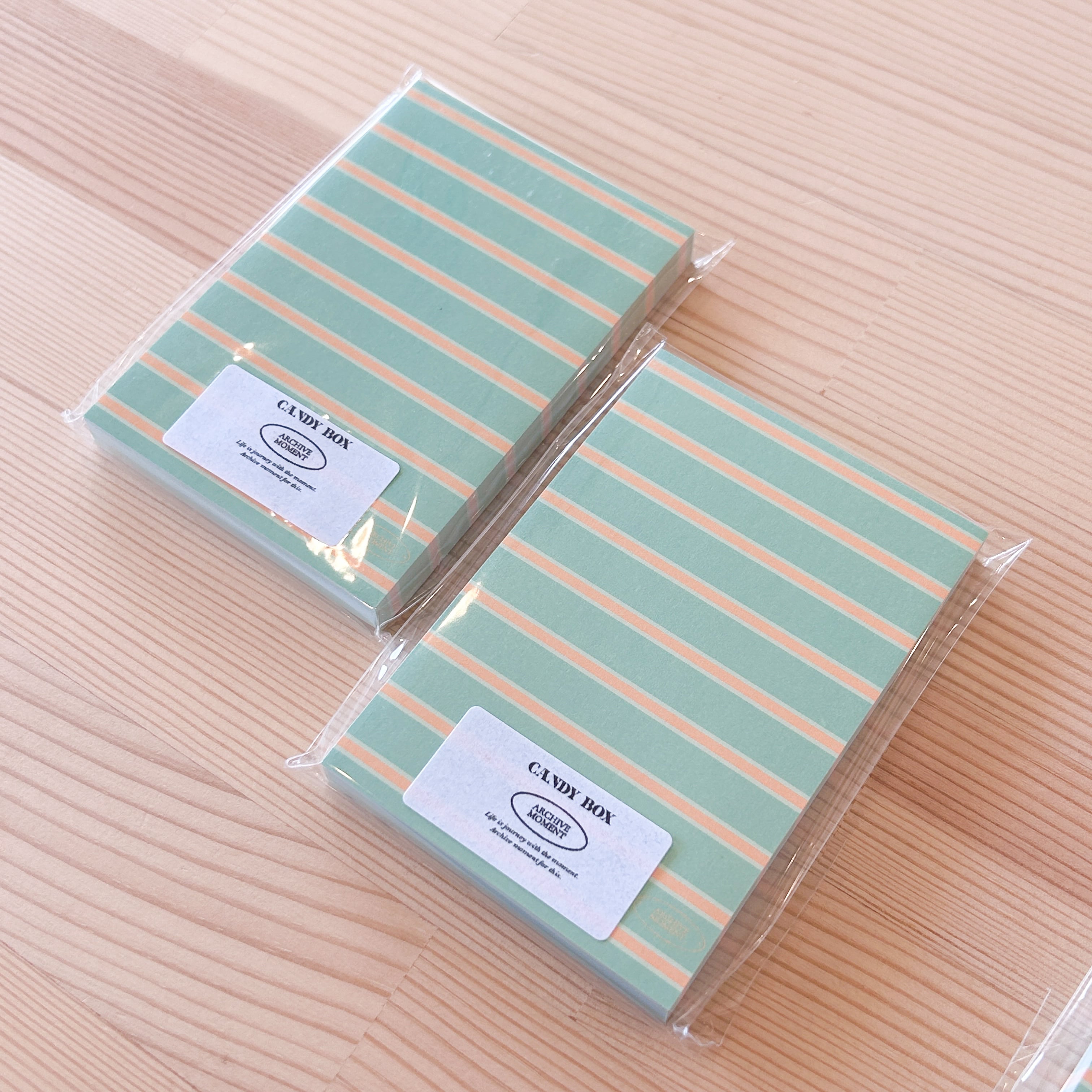 archive moment】メモ帳 Candy Box avocado | 韓国文具・雑貨