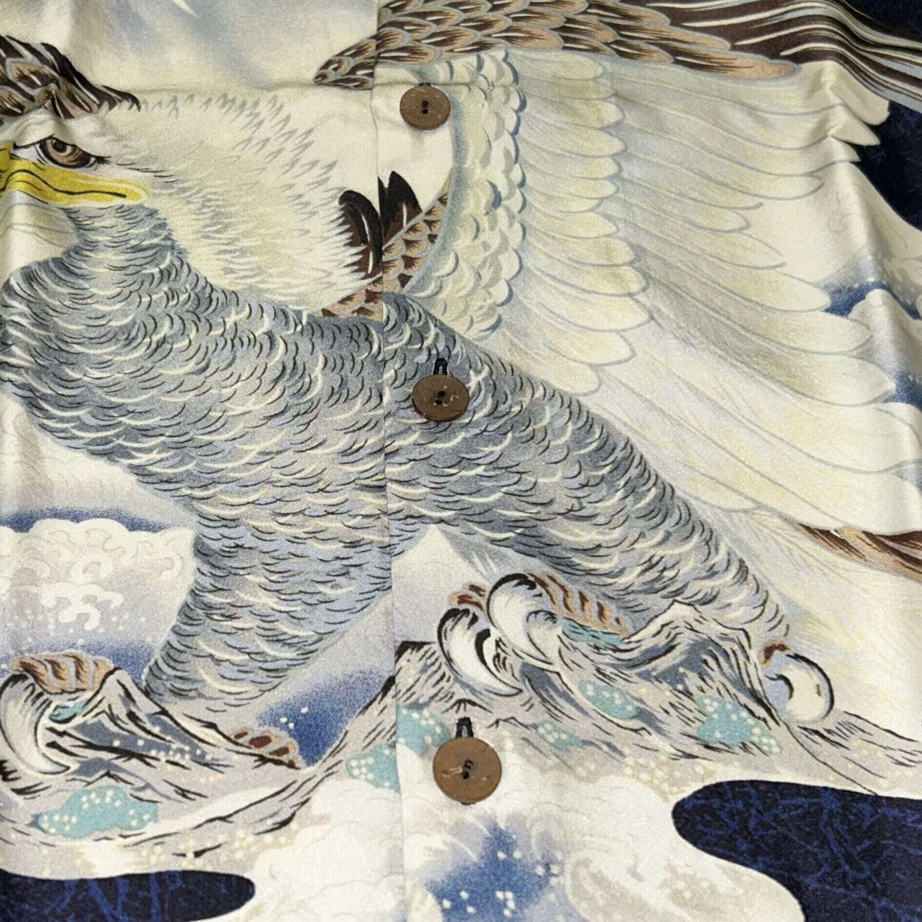 サンサーフ スペシャル シルク アロハシャツ 一富士二鷹三茄子