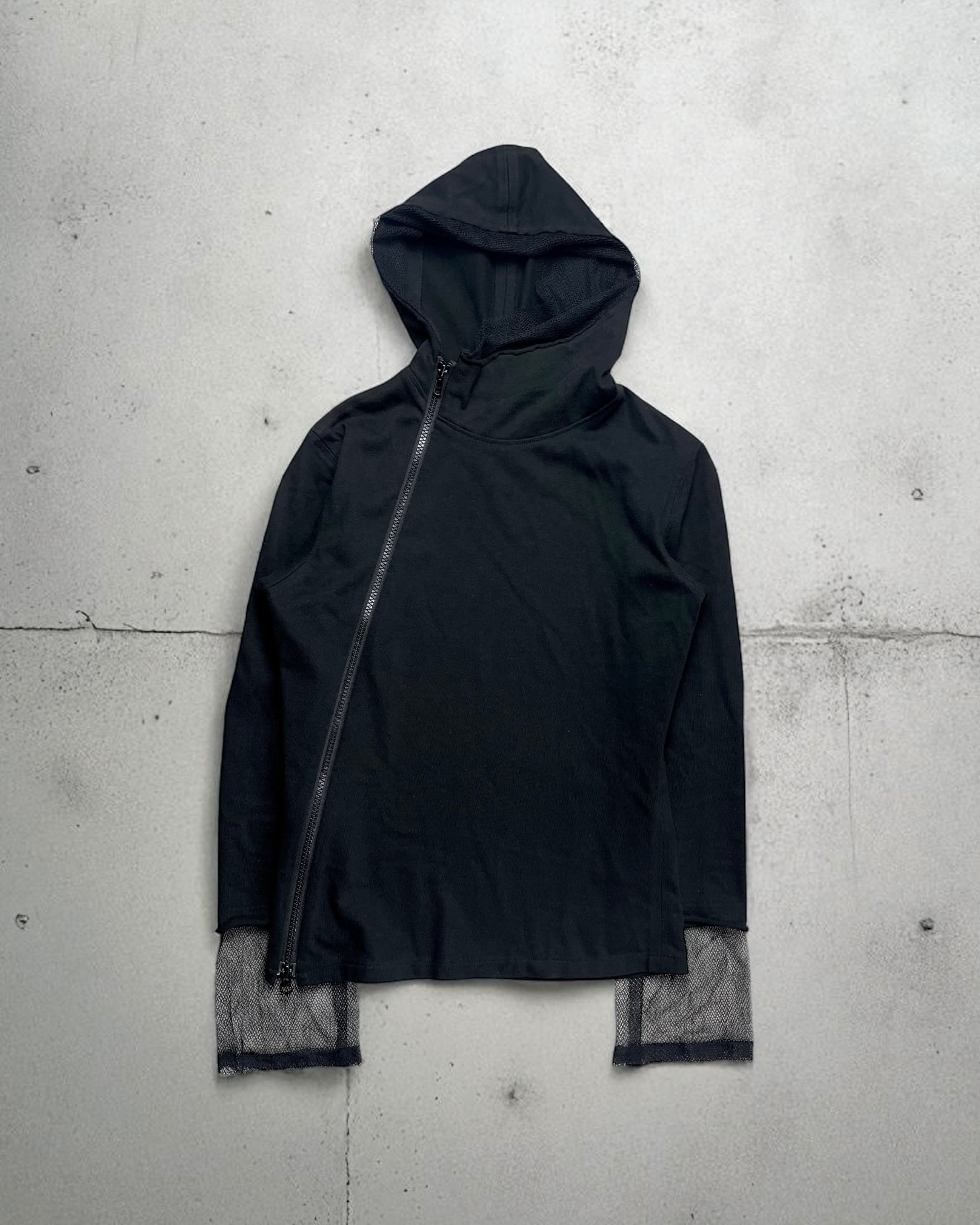 Yohji Yamamoto - AW1998 Diagonal Zip Hoodie