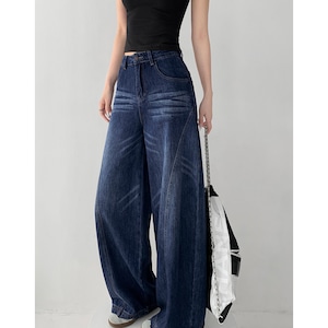 wide leg denim pants la2166