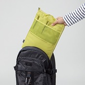 リヒトラブ バッグインバッグ A4 タテ イエローグリーン A7683-6