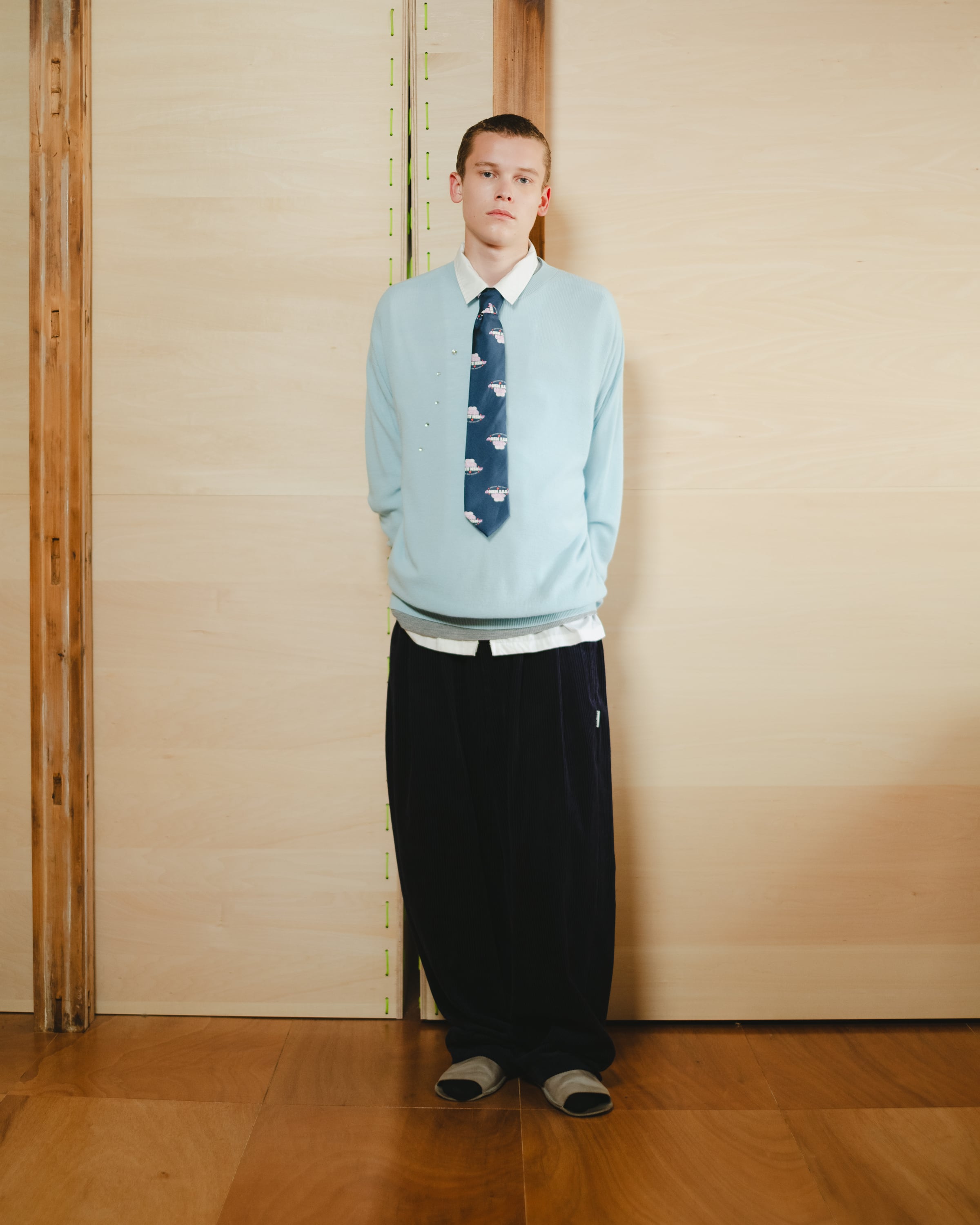 TTTMSW 25AWCorduroy 2 tuck pants