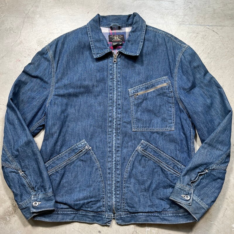 90's RRL ダブルアールエル ヘリンボーンデニムワークジャケット