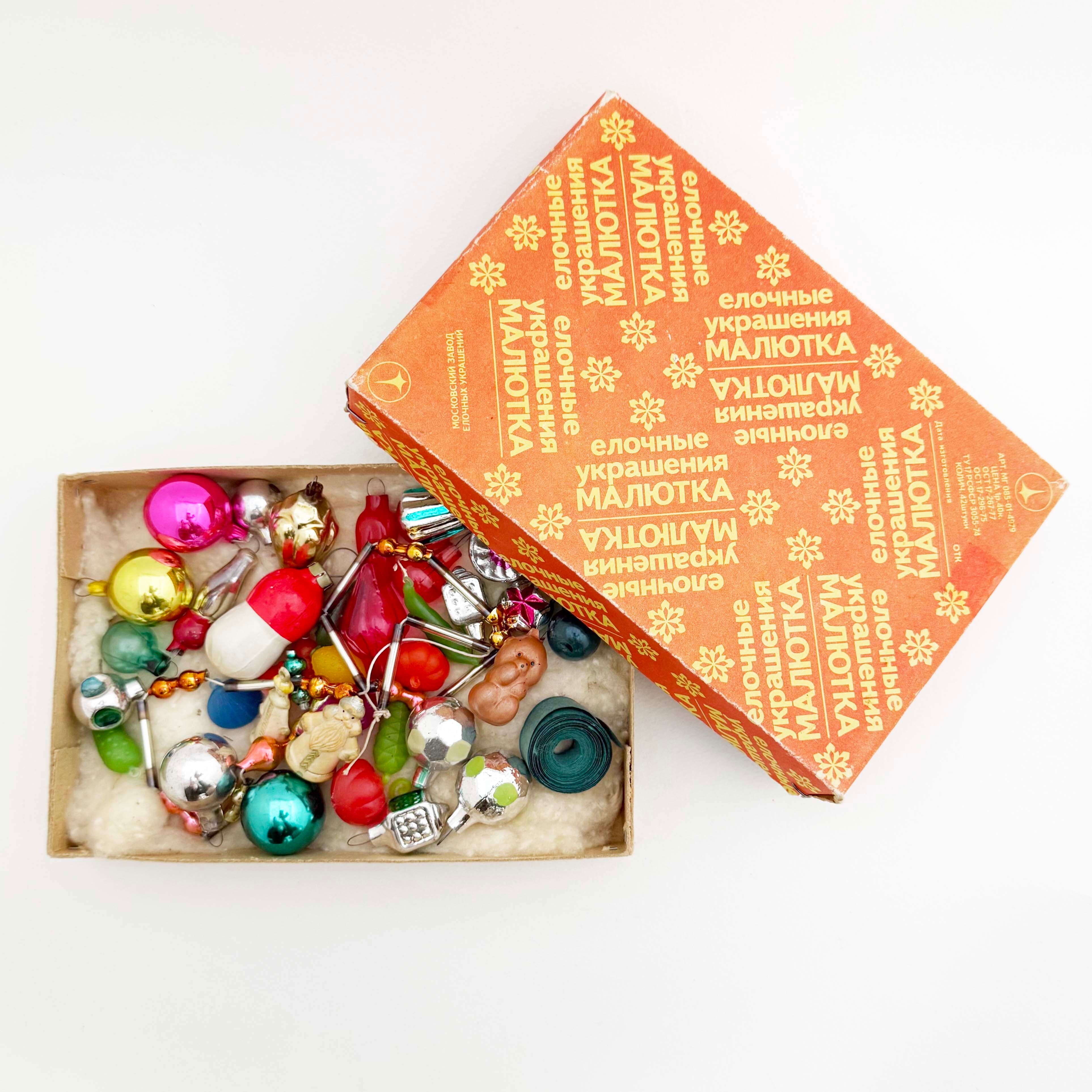 ソ連時代のヴィンテージ・オーナメントセットB(37個入り)