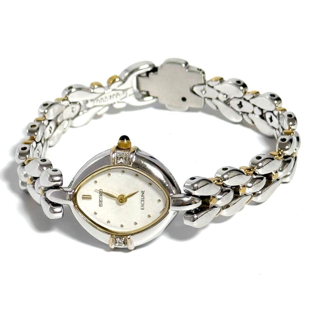 美品 SEIKO エクセリーヌ ゴムベルト レディース腕時計 1088