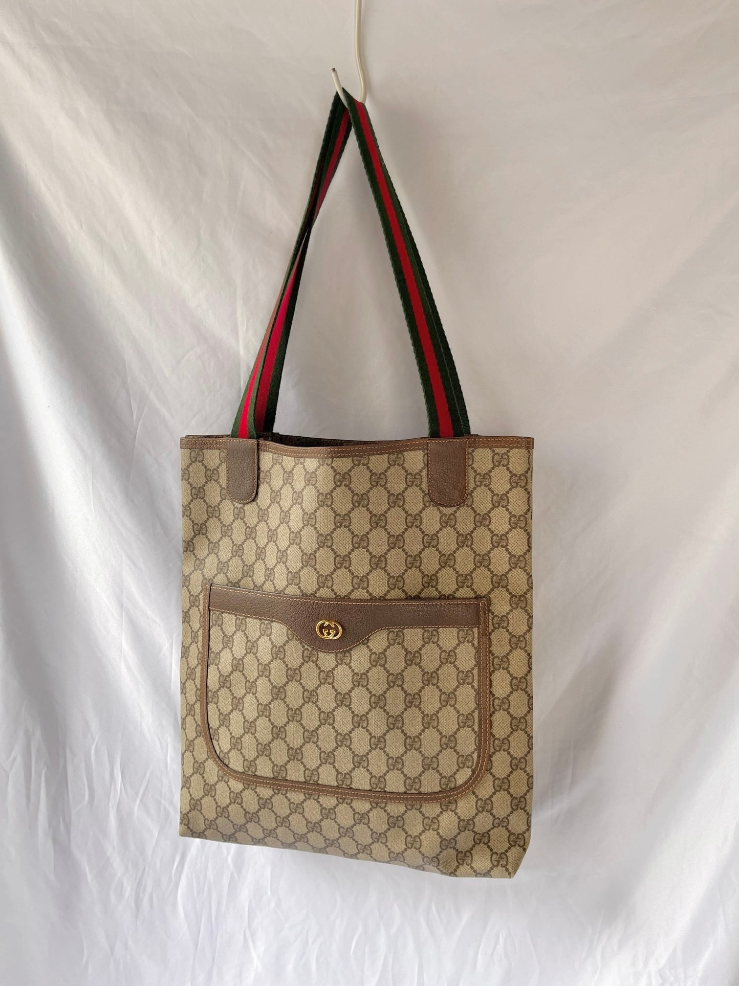 バッグ GUCCI Sherry Line Hand Bag GUCCI 70's “GG Logo” Tote Bag Sherry Line Handle- | CARBOOTS