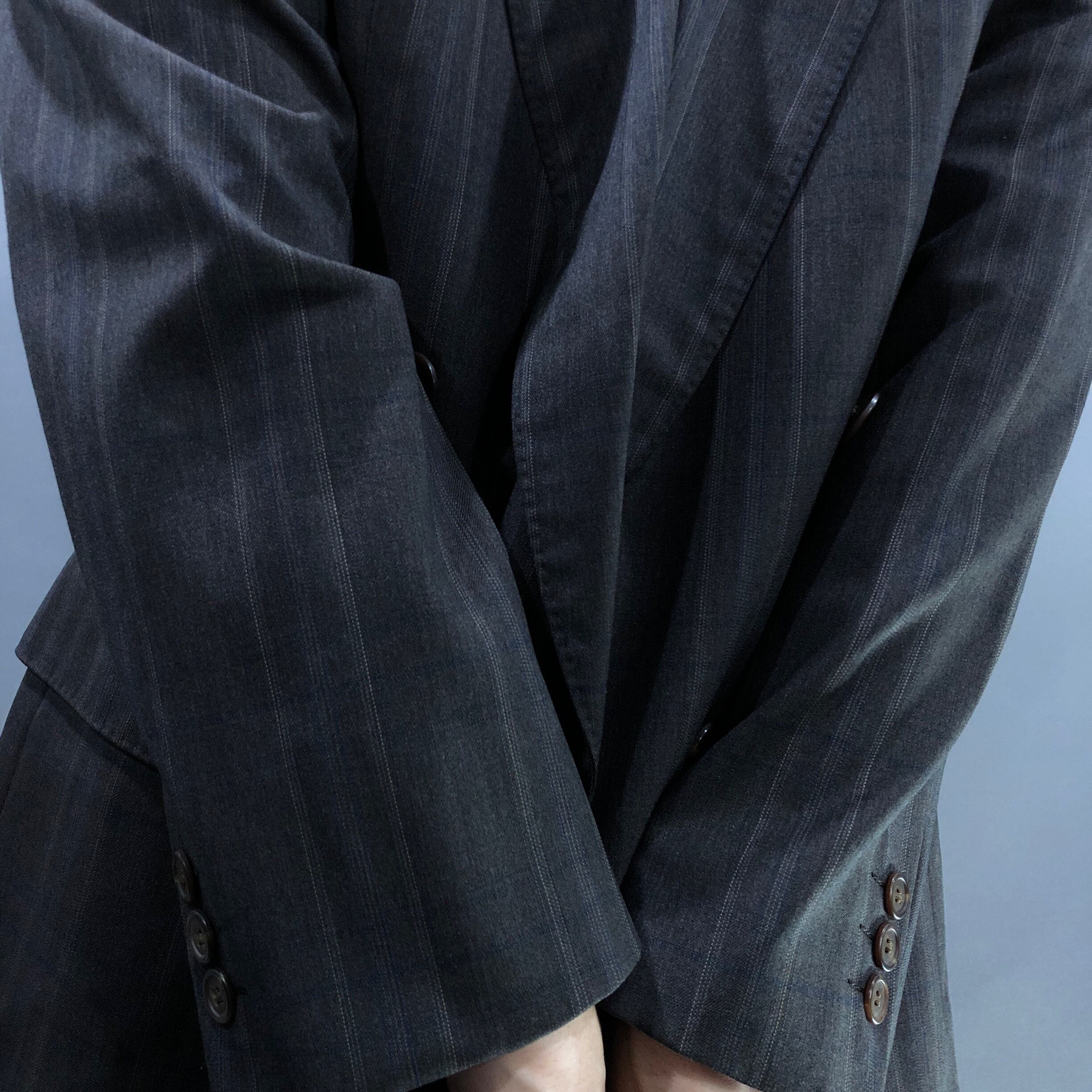 LANVIN】ダブル シャドーチェックセットアップ | ブランド古着屋 LANVIN】ダブル シャドーチェックセットアップ | ブランド古着屋