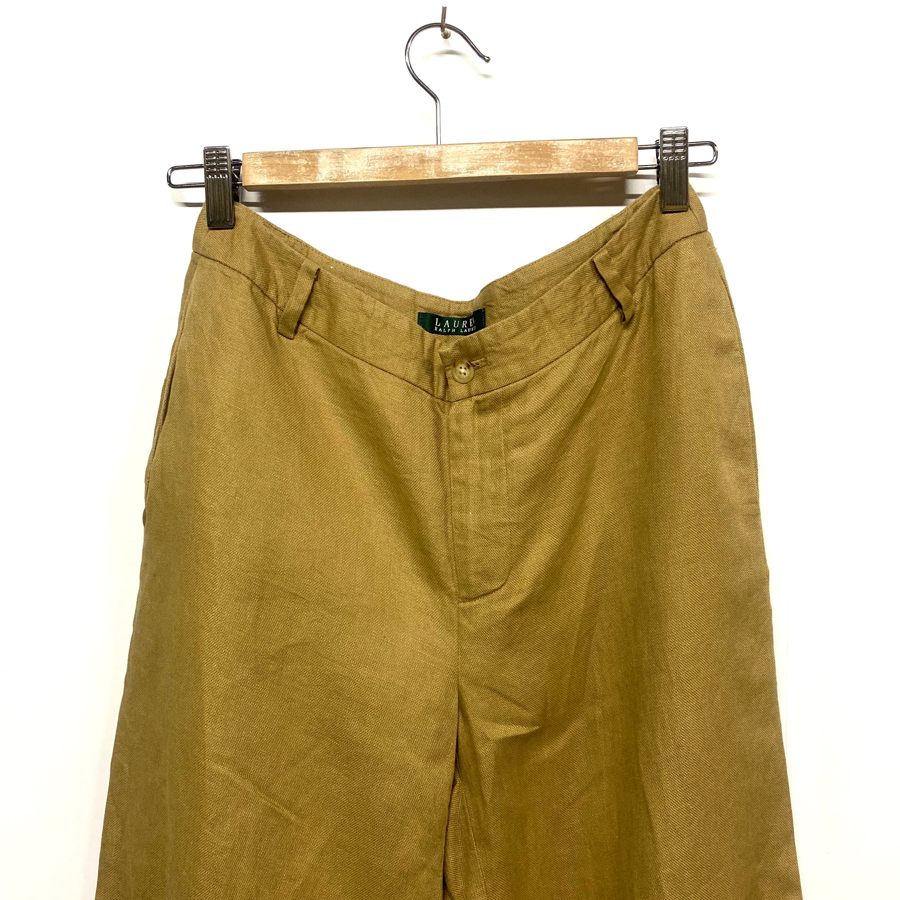 Lauren Ralph Lauren ローレンラルフローレン リネンパンツ ワイド