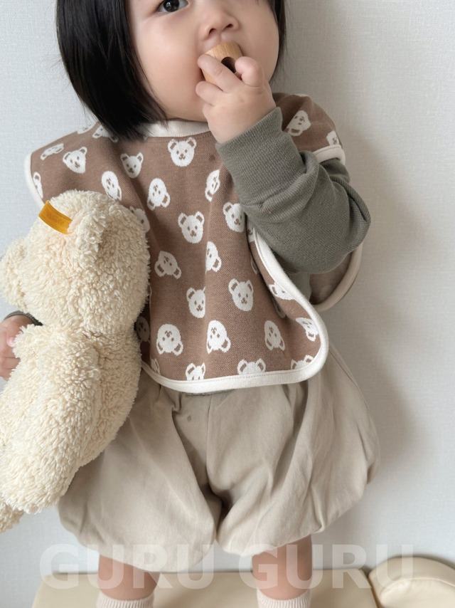 GURUGURU［取寄］bear bib 26autumn